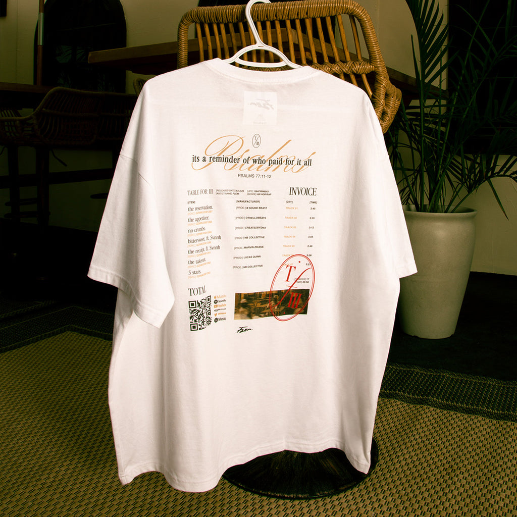 Table for III - The Receipt Boxy Tee